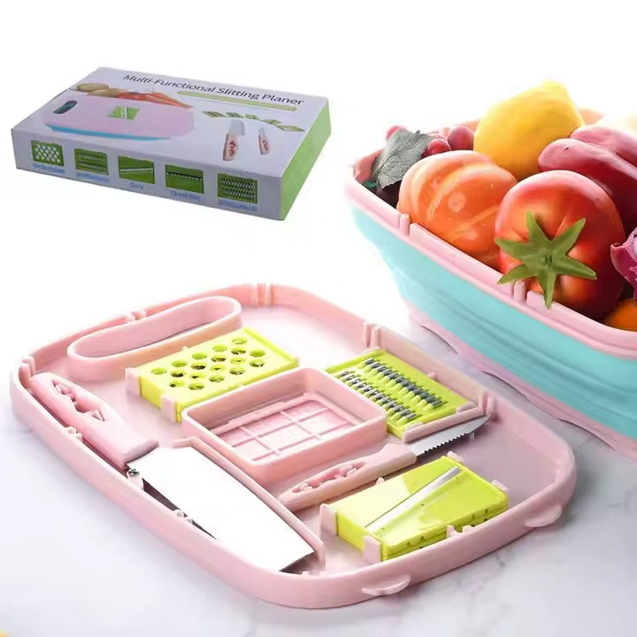 9 in 1 Multifunctional Chopping Board with Bucket