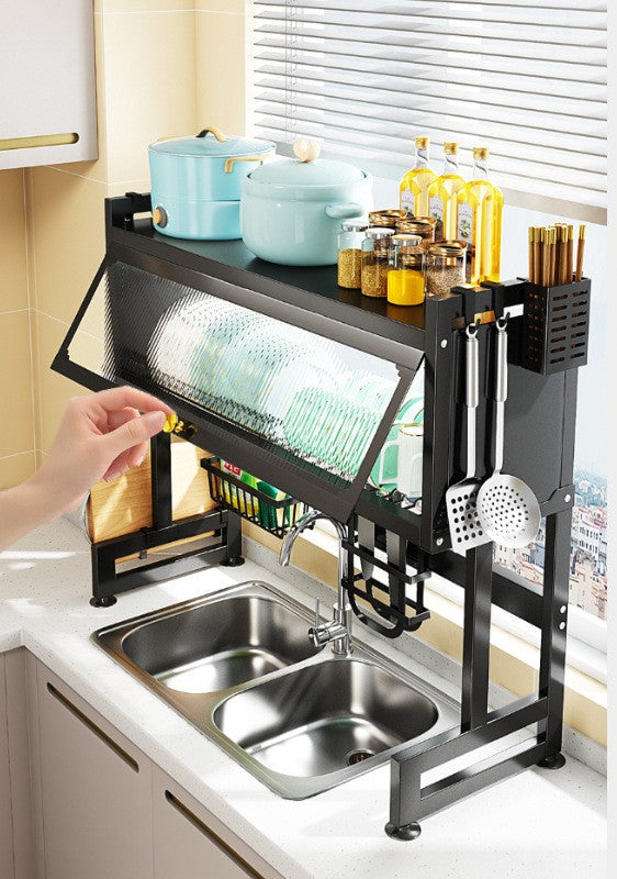 Kitchen Sink Shelf With Cabinet Door