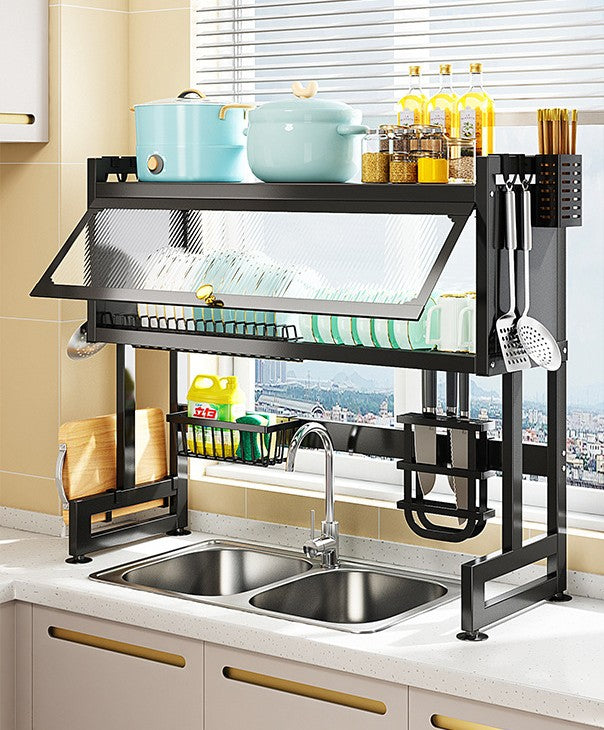 Kitchen Sink Shelf With Cabinet Door